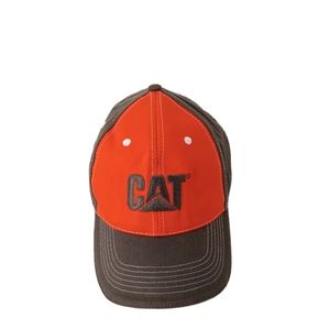 CAT equipment cap. Charcoal grey and orange.  Adjustable.  Super Nice!